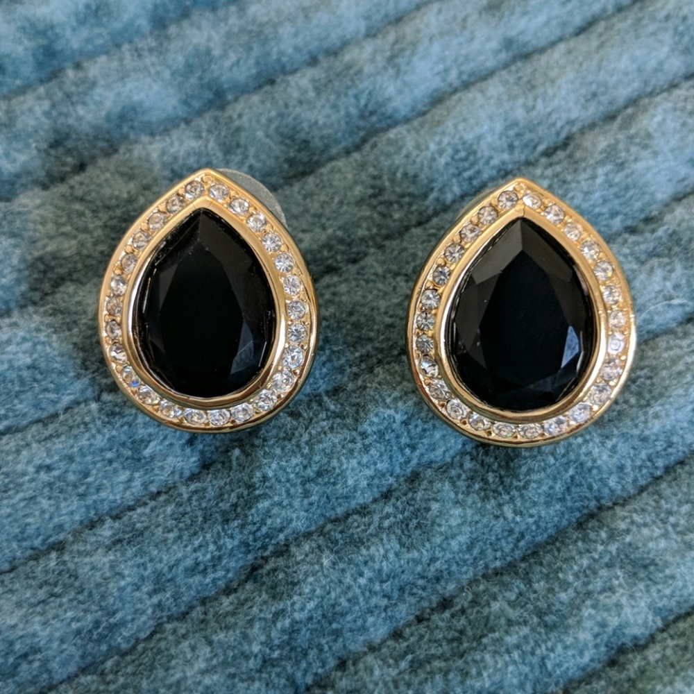 Christian Dior Onyx Earrings